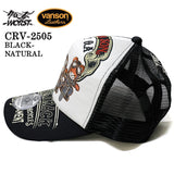 VANSON×CROWS×WORST バンソン 武装戦線 コラボ ツイルメッシュキャップ 帽子 crv-2505