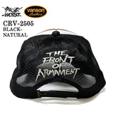 VANSON×CROWS×WORST バンソン 武装戦線 コラボ ツイルメッシュキャップ 帽子 crv-2505