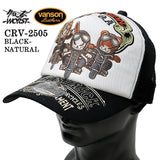 VANSON×CROWS×WORST バンソン 武装戦線 コラボ ツイルメッシュキャップ 帽子 crv-2505
