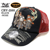 VANSON×CROWS×WORST バンソン 武装戦線 コラボ ツイルメッシュキャップ 帽子 crv-2505