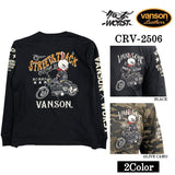 VANSON×CROWS×WORST TEE L/S T-SHIRT バンソン クローズ ワースト 武装戦線 コラボ 天竺 ロンTEE 長袖 Tシャツ デスラビット crv-2506