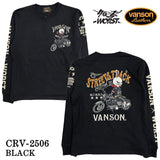 VANSON×CROWS×WORST TEE L/S T-SHIRT バンソン クローズ ワースト 武装戦線 コラボ 天竺 ロンTEE 長袖 Tシャツ デスラビット crv-2506
