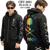 VANSON×CROWS×WORST HOODIE SWEATSHIRTS F/Z PARKA バンソン クローズ ワースト 武装戦線 コラボ 裏毛 パーカー crv-2601
