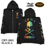 VANSON×CROWS×WORST HOODIE SWEATSHIRTS F/Z PARKA バンソン クローズ ワースト 武装戦線 コラボ 裏毛 パーカー crv-2601