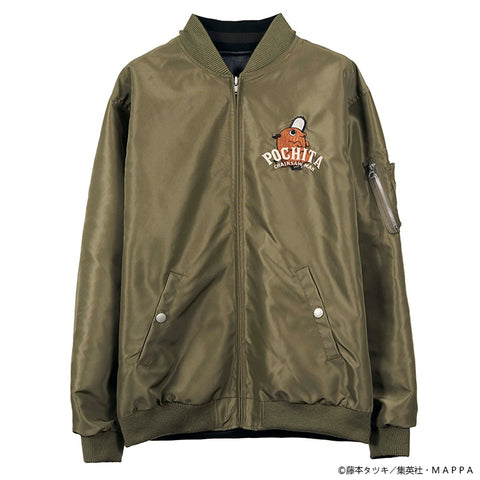 CHAINSAW MAN REVERSIBLE SOUVENIR JACKET SKA MA-1 チェンソーマン 刺繍 リバーシブル スカジャン csm-2601