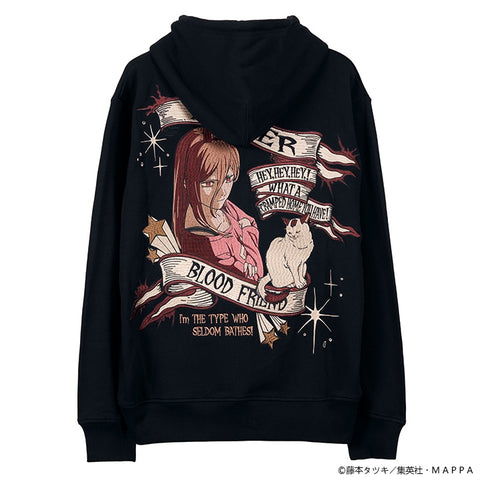 CHAINSAW MAN F/Z PARKA SWEATSHIRT HOODIE チェンソーマン 刺繍 裏毛 F/Z パーカー パワー csm-2603