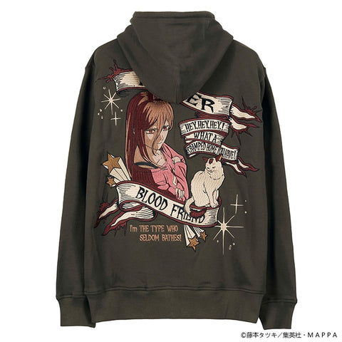 CHAINSAW MAN F/Z PARKA SWEATSHIRT HOODIE チェンソーマン 刺繍 裏毛 F/Z パーカー パワー csm-2603