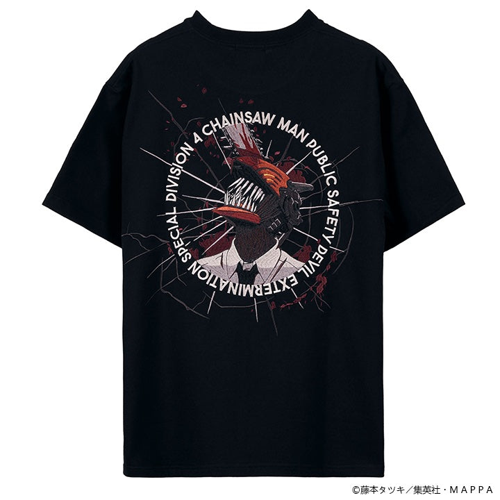 CHAINSAW MAN TEE S/S T-SHIRT チェンソーマン 刺繍 天竺 半袖 Tee T