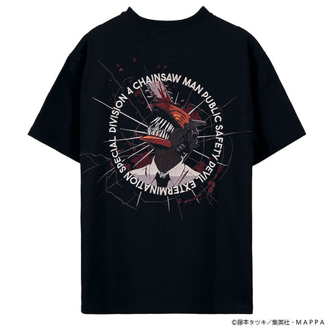 CHAINSAW MAN TEE S/S T-SHIRT チェンソーマン 刺繍 天竺 半袖 Tee Tシャツ csm-2604