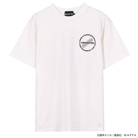 CHAINSAW MAN TEE S/S T-SHIRT チェンソーマン 刺繍 天竺 半袖 Tee Tシャツ csm-2604