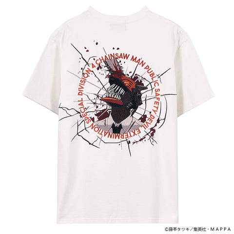 CHAINSAW MAN TEE S/S T-SHIRT チェンソーマン 刺繍 天竺 半袖 Tee Tシャツ csm-2604