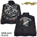 Ed Hardy エドハーディー 刺繍プリント 起毛 プレーティング ZIP HI メンズ edh-2410