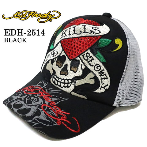 Ed Hardy エドハーディー ツイルメッシュキャップ 帽子 edh-2415