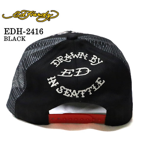 Ed Hardy エドハーディー ツイルメッシュキャップ 帽子 edh-2416