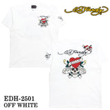 Ed Hardy エドハーディー 刺繍プリント 天竺 半袖Tシャツ メンズ ロンTEE edh-2501