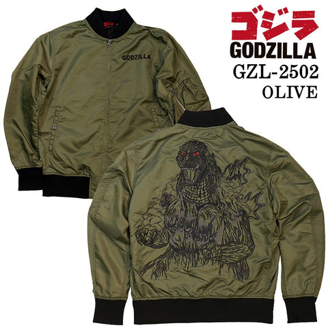 GODZILLA ゴジラ MA-1 ミリタリージャケット 中綿無し gzl-2502