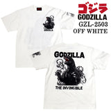 GODZILLA ゴジラ 刺繍プリント 天竺 半袖Tee Tシャツ gzl-2503