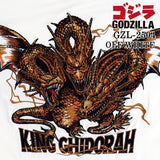 GODZILLA ゴジラ 刺繍プリント 天竺 半袖Tee Tシャツ キングギドラ gzl-2504