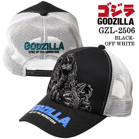 GODZILLA ゴジラ 刺繍プリント CAP メッシュキャップ gzl-2506
