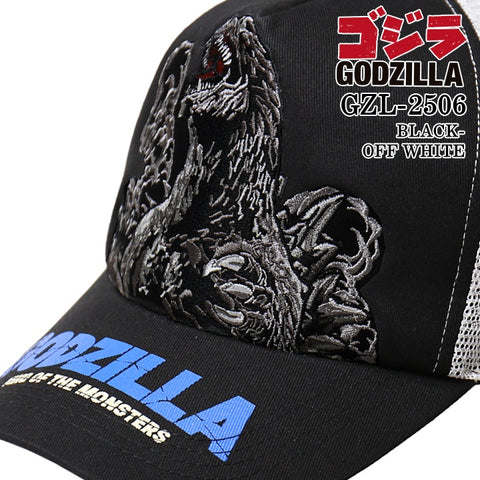 GODZILLA ゴジラ 刺繍プリント CAP メッシュキャップ gzl-2506