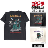 GODZILLA TEE S/S T-SHIRT ゴジラ 刺繍 天竺 半袖 Tee Tシャツ gzl-2511