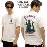 GODZILLA TEE S/S T-SHIRT ゴジラ 刺繍 天竺 半袖 Tee Tシャツ gzl-2511