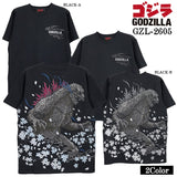 GODZILLA S/S TEE T-SHIRT ゴジラ 刺繍 天竺 半袖 Tシャツ gzl-2605