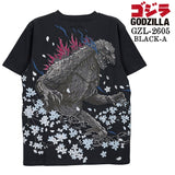GODZILLA S/S TEE T-SHIRT ゴジラ 刺繍 天竺 半袖 Tシャツ gzl-2605