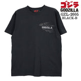 GODZILLA S/S TEE T-SHIRT ゴジラ 刺繍 天竺 半袖 Tシャツ gzl-2605