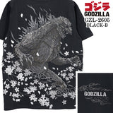 GODZILLA S/S TEE T-SHIRT ゴジラ 刺繍 天竺 半袖 Tシャツ gzl-2605