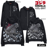 GODZILLA F/Z SWEAT HOODIE PARKA ゴジラ 刺繍 裏毛 ZIP フーディ パーカー gzl-2607