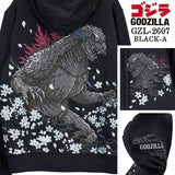GODZILLA F/Z SWEAT HOODIE PARKA ゴジラ 刺繍 裏毛 ZIP フーディ パーカー gzl-2607