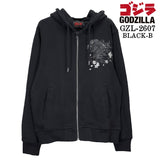 GODZILLA F/Z SWEAT HOODIE PARKA ゴジラ 刺繍 裏毛 ZIP フーディ パーカー gzl-2607