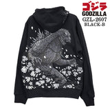 GODZILLA F/Z SWEAT HOODIE PARKA ゴジラ 刺繍 裏毛 ZIP フーディ パーカー gzl-2607