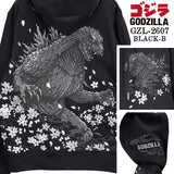GODZILLA F/Z SWEAT HOODIE PARKA ゴジラ 刺繍 裏毛 ZIP フーディ パーカー gzl-2607