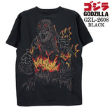 GODZILLA S/S TEE T-SHIRT ゴジラ 刺繍 天竺 半袖 Tシャツ gzl-2608