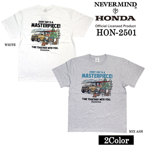 HONDA NEVERMIND ホンダ ネバーマインド コラボ 天竺 半袖 Tシャツ hon-2501