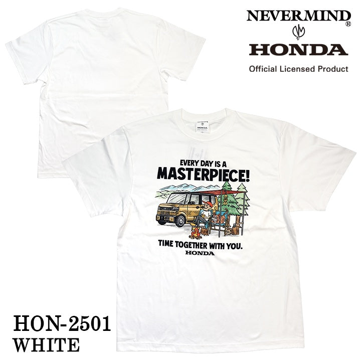 HONDA NEVERMIND ホンダ ネバーマインド コラボ 天竺 半袖 Tシャツ hon-2501