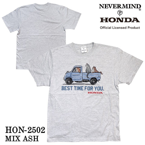 HONDA NEVERMIND ホンダ ネバーマインド コラボ 天竺 半袖 Tシャツ hon-2502