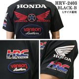 HONDA VANSON ホンダ バンソン コラボ 天竺 半袖 Tシャツ hrv-2403