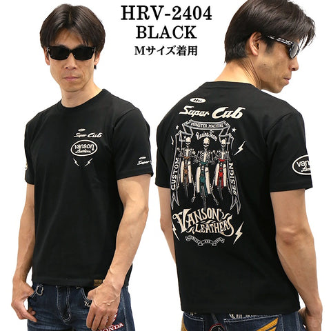 HONDA VANSON ホンダ バンソン コラボ 天竺 半袖 Tシャツ hrv-2404