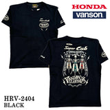 HONDA VANSON ホンダ バンソン コラボ 天竺 半袖 Tシャツ hrv-2404