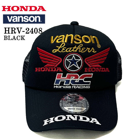 HONDA VANSON ホンダ バンソン コラボ ツイルメッシュキャップ 帽子 hrv-2408