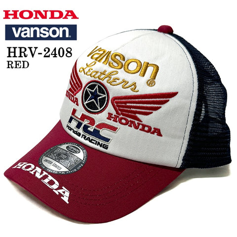 HONDA VANSON ホンダ バンソン コラボ ツイルメッシュキャップ 帽子 hrv-2408