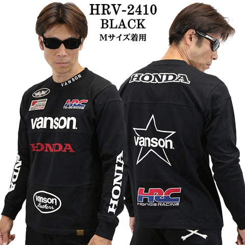 HONDA VANSON ホンダ バンソン コラボ 天竺 ロンTEE 長袖 Tシャツ hrv-2410