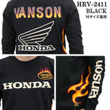 HONDA VANSON ホンダ バンソン コラボ 天竺 ロンTEE 長袖 Tシャツ hrv-2411