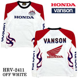 HONDA VANSON ホンダ バンソン コラボ 天竺 ロンTEE 長袖 Tシャツ hrv-2411