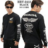 HONDA VANSON ホンダ バンソン コラボ 天竺 フェイクロンTEE 長袖 Tシャツ hrv-2412