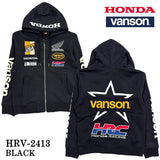 HONDA VANSON ホンダ バンソン コラボ 裏毛 F/Zパーカー hrv-2413