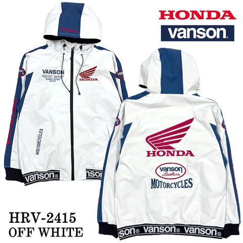 HONDA VANSON ホンダ バンソン コラボ 三層ストレッチ F/Zパーカー hrv-2415